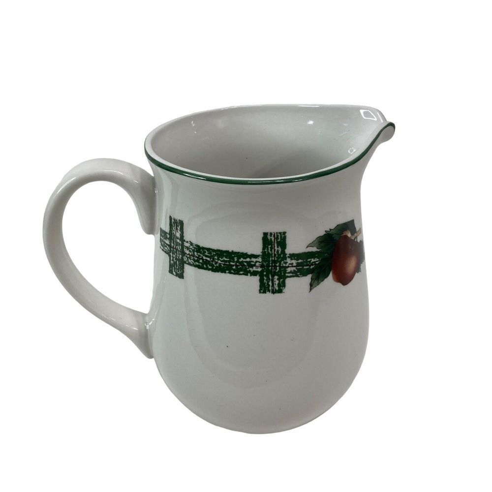 Citation The Cades Cove Collection Pitcher Jug White Cherries‎ Blossom 8"x5"
